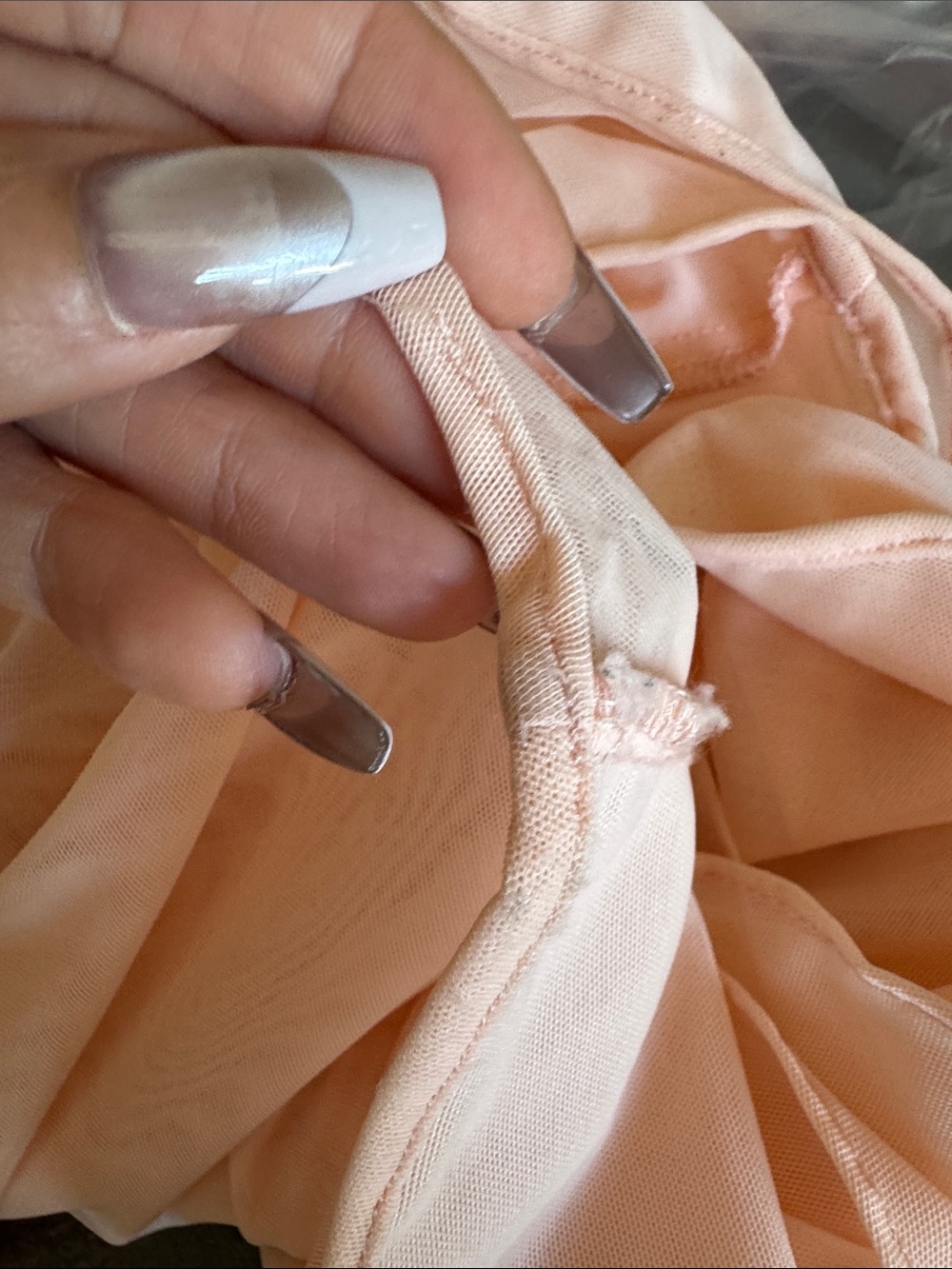 House of CB Antonette Peach dress gown XS plus extra cup D - Picture 6 of 8